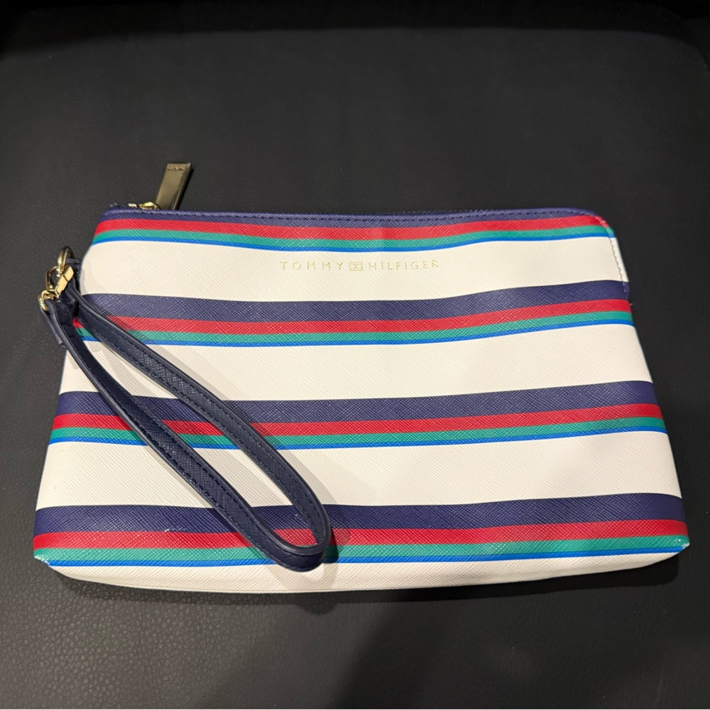 Tommy Hilfiger Colorful Striped Wristlet